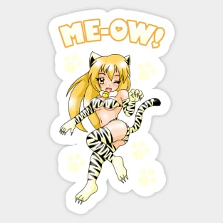 Me-Ow Catgirl Sticker